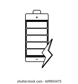 Electric battery rechargeable vector illustration graphic design