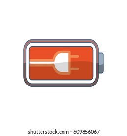 Electric battery rechargeable vector illustration graphic design