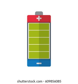 Electric battery rechargeable vector illustration graphic design