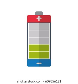 Electric battery rechargeable vector illustration graphic design