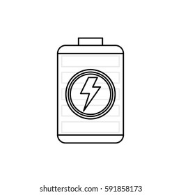 Electric battery symbol icon vector illustration graphic design