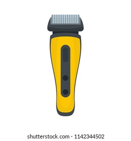 Electric beard razor icon. Flat illustration of electric beard razor vector icon for web isolated on white