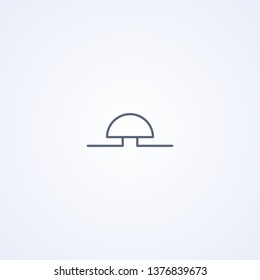 Electric bell, vector best gray line symbol on white background, EPS 10