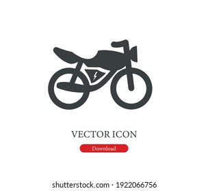 Electric bicycle, e-bike vector icon.  Editable stroke. Symbol in Line Art Style for Design, Presentation, Website or Apps Elements, Logo. Pixel vector graphics - Vector