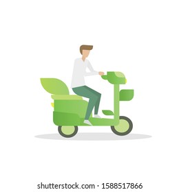 The electric bicycle or e-bike,Eco friendly mode of transport,