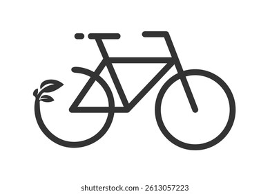 Electric bicycle icon. Eco friendly electro cycle vehicle sign concept. Electro bicycle icon set icon on white background