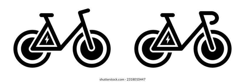 Electric Bicycle icon. Bicycle icon, vector illustration
