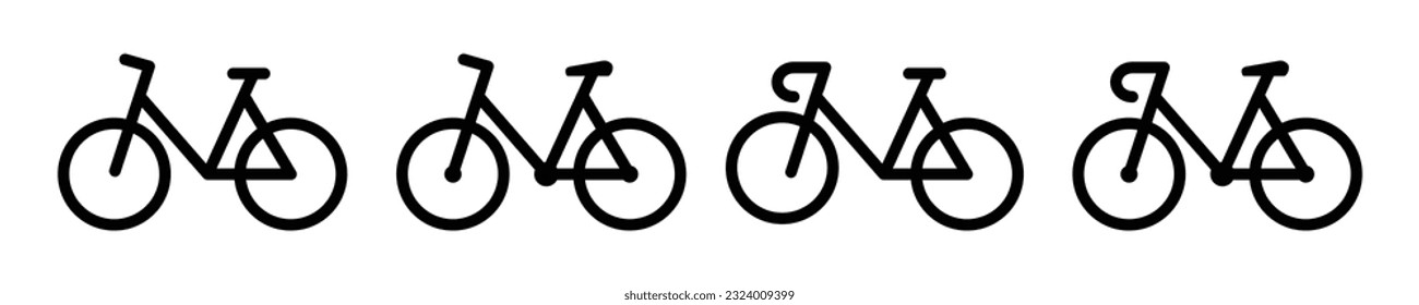Icono de Bicicleta Eléctrica. Icono de bicicleta, ilustración vectorial