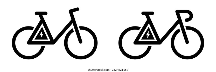 Electric Bicycle icon. Bicycle icon, vector illustration