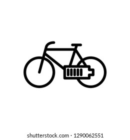 electric bicycle icon vector template