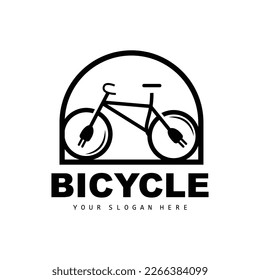 Electric Bicycle Logo, Vehicle Design, Sport Bike Vector, Bike Template Icon Illustration