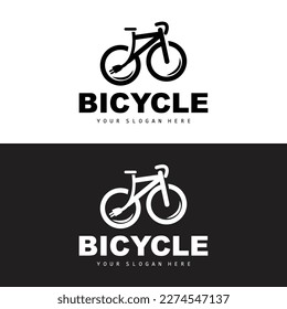 Electric Bicycle Logo, Vehicle Design, Sport Bike Vector, Bike Template Icon Illustration