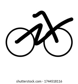 Elektrischer Fahrradvektor für das Logo 