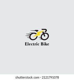 Electric Bike Company Logo Vector 