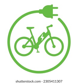 Diseño de bicicletas eléctricas. Conexión de alimentación verde con bicicleta.