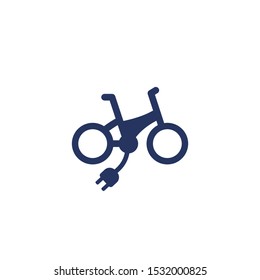 Electric bike, e-bike icon, vector