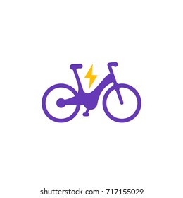 Electric bike icon