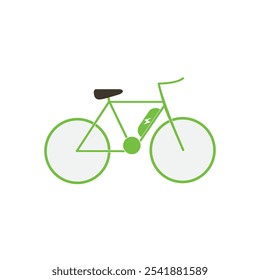 Electric bike icon bicycle charging station vector symbol