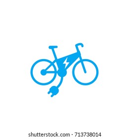 Electric bike icon, e-bike vector