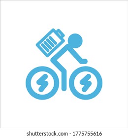 electric bike icon flat vector logo design trendy illustration signage symbol graphic simple
