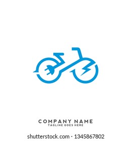 Electric Bike Icon Logo Design Element