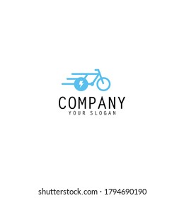 Electric Bike Icon Logo Design Element