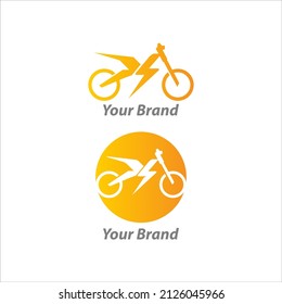 Electric Bike Icon Logo Design Element.EPS 10