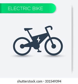 Electric Bike Icon, Vector Illustration