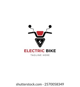 Electric bike logo design template icon vector