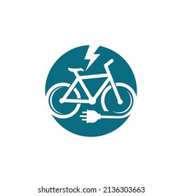 Electric Bike logo illustration design template