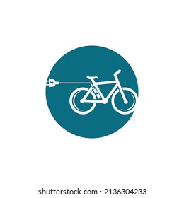 Electric Bike logo illustration design template