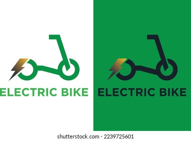 plantilla de ilustración de diseño vectorial del logotipo de la bicicleta eléctrica 1.eps
