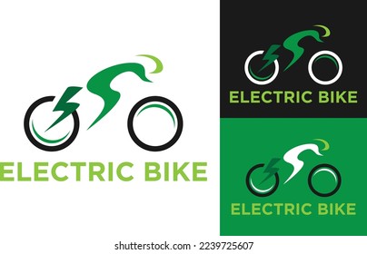 electric bike logo vector design illustration template.eps
