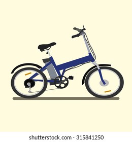 Electric bike. vector illustration.