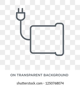 electric blanket icon. electric blanket design concept from Electronic devices collection. Simple element vector illustration on transparent background.