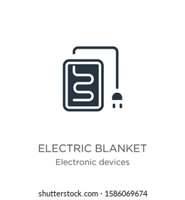 Electric blanket icon vector. Trendy flat electric blanket icon from electronic devices collection isolated on white background. Vector illustration can be used for web and mobile graphic design, 