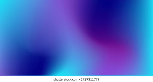 Una mezcla eléctrica de tonos azules, cian y violetas crea un gradiente suave y etéreo perfecto 