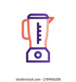 Icono del licuador eléctrico. Diseño de ilustraciones vectoriales de parachoques o chopper aisladas en blanco