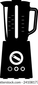 Electric Blender Icon in flat style. Vector Illustration