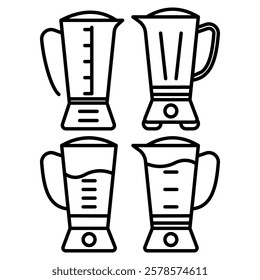 electric blender icon vector design templates