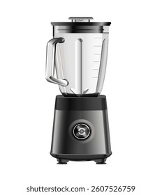 Electric blender isolated on white background. Vector realistic illustration