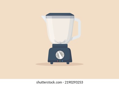 Electric blender. Kitchen appliance concept. Flat vector illustration isolated.