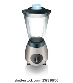  electric blender on a white background 