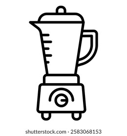 electric blender vector flat icon