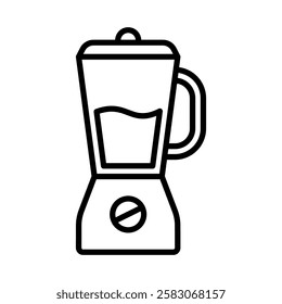 electric blender vector flat icon