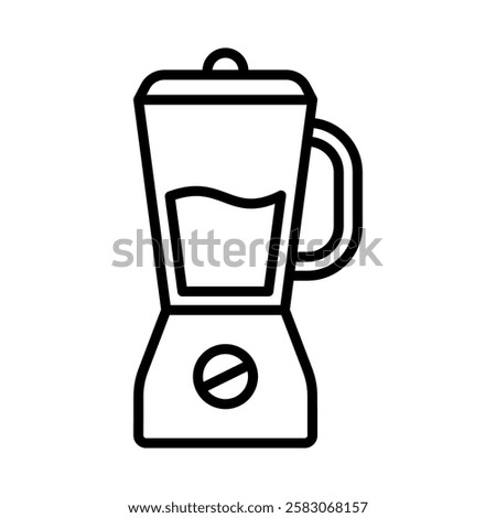 electric blender vector flat icon