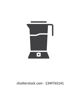 Electric Blender vector icon. filled flat sign for mobile concept and web design. Food mixer glyph icon. Symbol, logo illustration. Pixel perfect vector graphics