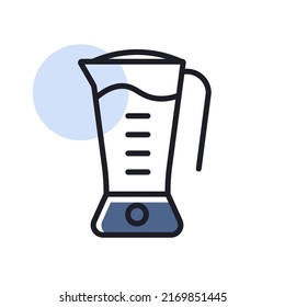 Icono vectorial del mezclador eléctrico. Aparato de cocina. Símbolo gráfico para cocinar diseño de sitio web, logotipo, aplicación, interfaz de usuario