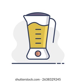 Electric blender vector icon. Kitchen appliance. Graph symbol for cooking web site design, logo, app, UI