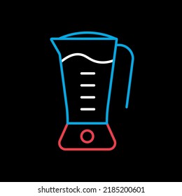 Electric blender vector isolated on the black icon. Kitchen appliance. Graph symbol for cooking web site design, logo, app, UI